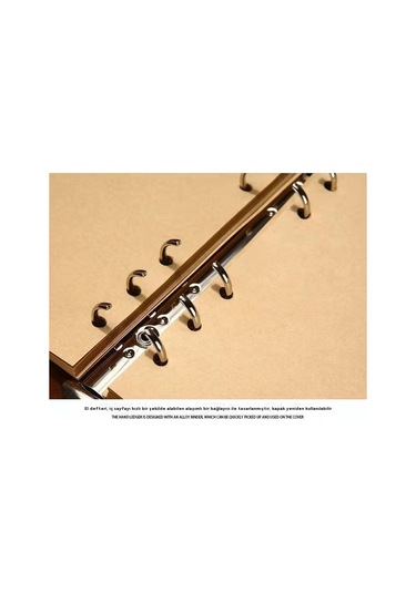 Spring Vintage Defter Gevşek Yapraklı Defter Koyu Yşil