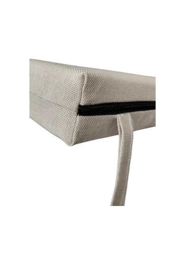 Mc.pierobaby Sandalye Minderi Koltuk Minderi Su Geçirmez Leke Tutmayan Keten Kumaş 6 Adet Krem Mavi