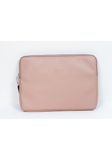 Laptop Kılıfı Suni Deri Iç Ölçüleri: 27x37 Cm Somon