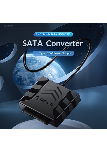 Sones Orıco Uts1 Usb 3.0 2,5 İnç Sata Hdd Adaptörü Silikon Kılıflı, Kablo Uzunluğu: 0,3 M
