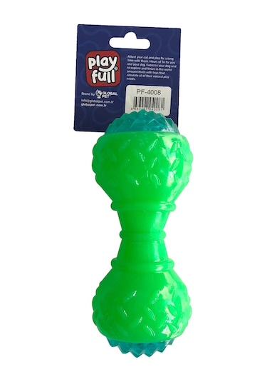 Playfull Aktivite Sesli Işıklı Köpek Oyuncak Dumbel 5 x 15 CM