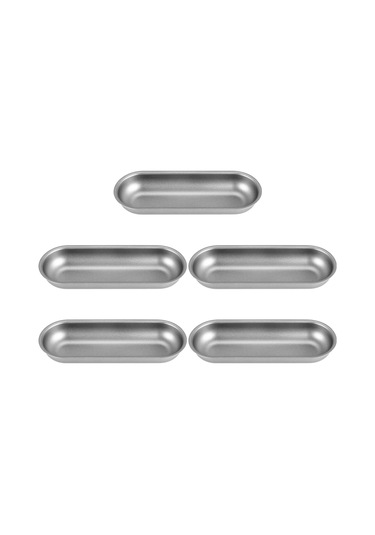 5 Adet Karbon Çelik Sosis Kalıpları Tava Dıy Ev Yapımı Ekmek Aracı Gümüş