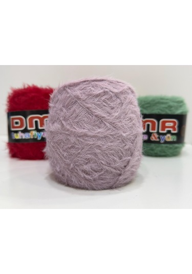 Tavşan Tüyü İp El Örgü İpi 200gr - Lilac