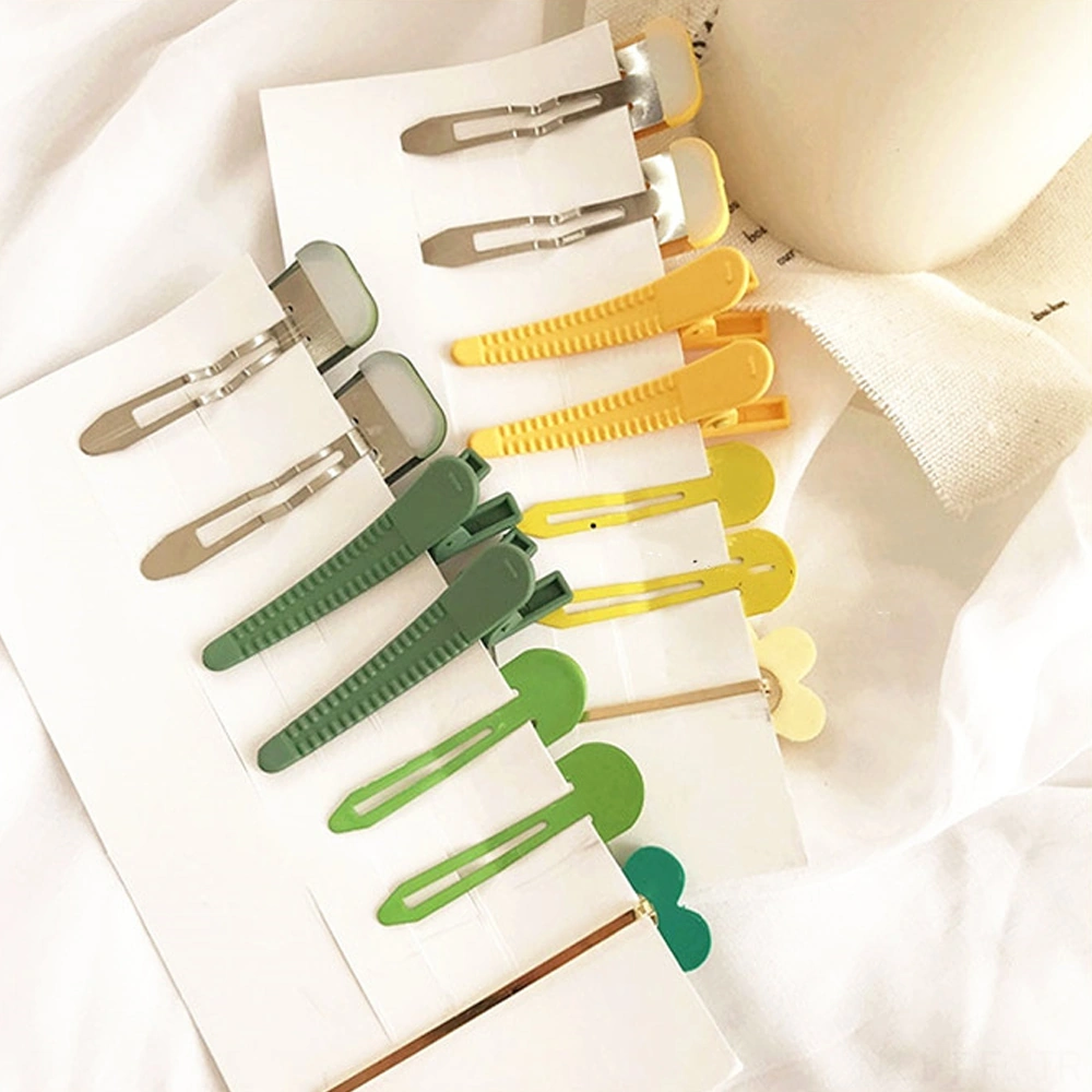 Dofolink 4'lü Pembe Çiçek Desenli Saç Klips Seti - Dayanıklı Alyaşlı, Saçları Güçlü Tutar, Gündelik Ve Özel Etkinlikler İçin Çok Renkli