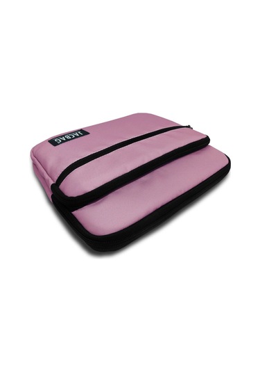 Jacbag Açık Pembe Üç Cepli Tablet Telefon Not Defteri El Çantası - Kız Çocuk/kadın Tablet Kılıfı
