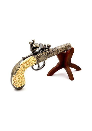 Denix Dekoratif Flintlock Pocket Pistol 19,5 Cm, Londra 1795