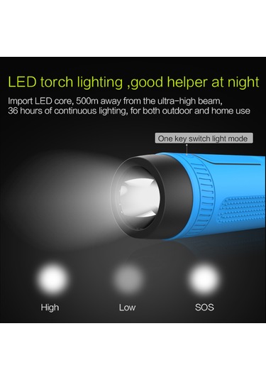 Springsun Zealot S1 Açık Hava Bt Hoparlörler Taşınabilir Ses Kutusu Ipx5 Su Geçirmez Led El Feneri