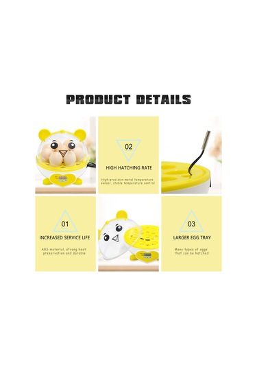 Qianfan 9 Yumurta Mini Yumurta Kuluçka Kutusu Otomatik Sıcaklık