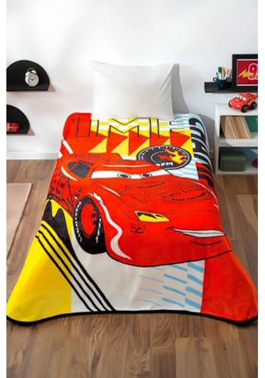 Taç Disney Cars Timeless Lisanslı Tek Kişilik Battaniye Kırmızı