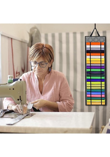 48 Bölmeli Vinil Saklama Organizatörü,