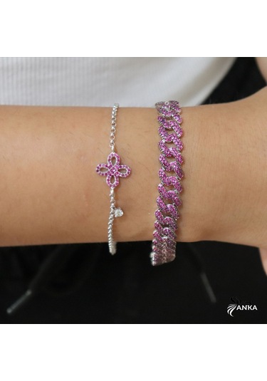 Silveranka-925 Ayar Gümüş Gurmet Bileklik