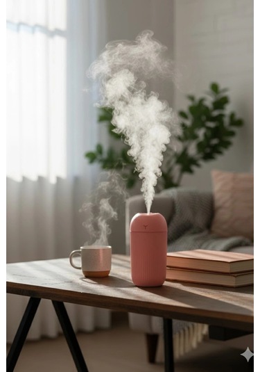 Blackbird Kt-h09 Pembe 420 Ml Taşınabilir Mini Usb Hava Nemlendirici Araç Ve Ofis İçin Renkli Işık