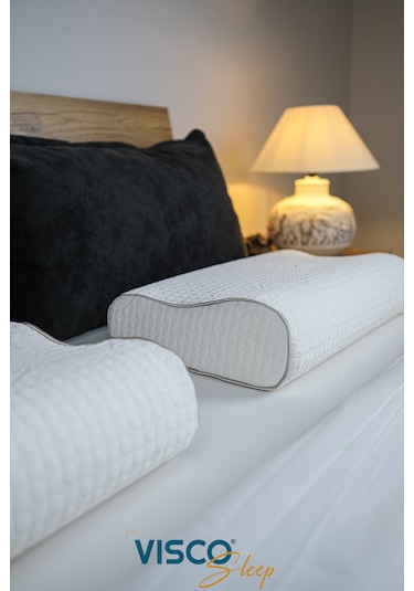 Visco Yastık Velicia Ortopedik Yastık Viskon Kılıf 55x35x12-10 Cm