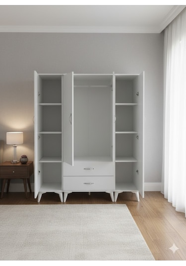 Koru 4 Kapaklı Dolap Gardırop - Byz M2