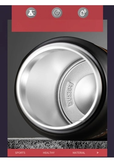 800/1000/1200/1500 Ml 304 Paslanmaz Çelik Termos Pipetli Termal Kupa Bardak Black 1200ml Black