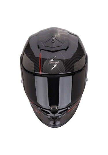 Scorpion Exo R1 Evo Carbon Cynergy Spor Motosiklet Kask Siyah Kırmızı
