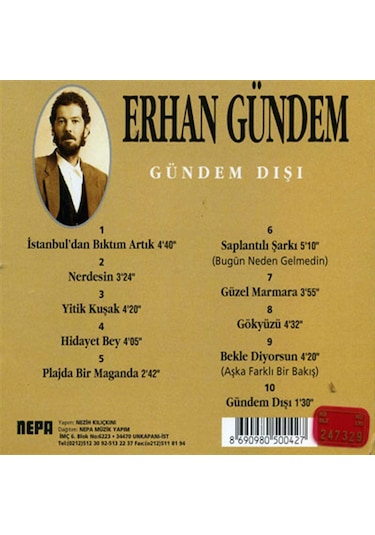 Erhan Gündem - Gündem Disi (CD)