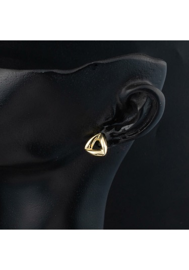 Bilezikci Temu Çivili Tasarım 14 Ayar Bayan Küpe 8692500277260