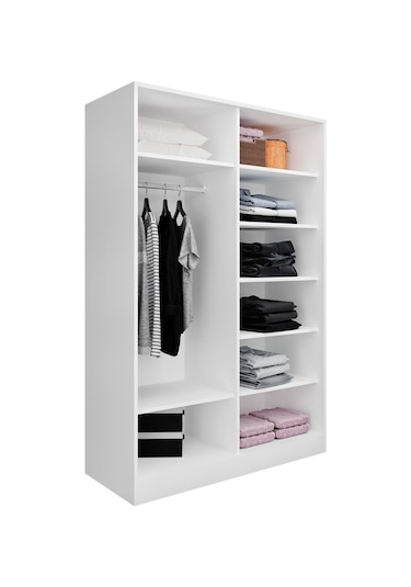 Akasya 4 Kapılı 9 Bölmeli Dolap