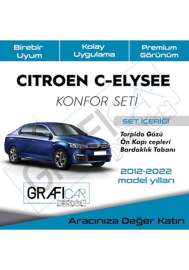 Citroen C-Elysee - Araç Içi Ses  Kumaş Kaplama-Konfor Set