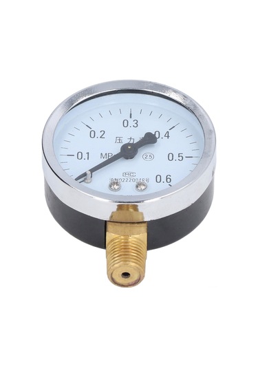 Dofolink Demir Kasa 1/4 Npt Basınç Ölçer - Su, Hidrolik, Yağ Basıncı İçin - 0-1 Mpa Aralığı - Şeffaf Gösterge - Ev, Sanayi Kullanıma Uygun