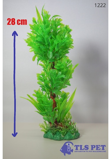 Tls Yapay Akvaryum Bitkisi Dekoru 1222 28 Cm