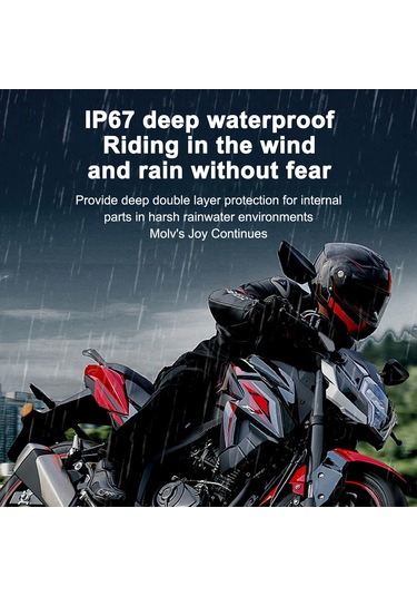 Ranyeek V11s Motosiklet Kask Bluetooth İletişim Cihazı - Fm Radyo, 300m Menzil, 25 Saat Konuşma Süresi, Bt 5.0