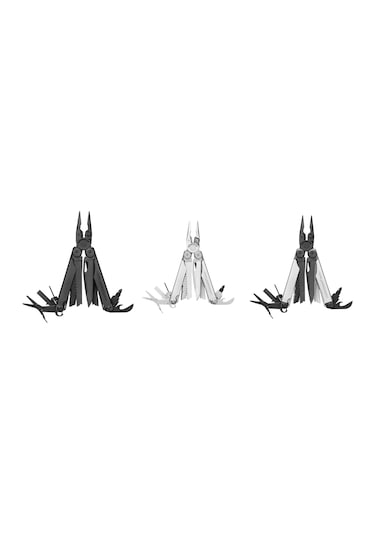 Leatherman Wave Plus Stainless Fonksiyonel Kamp  Çakı Gri
