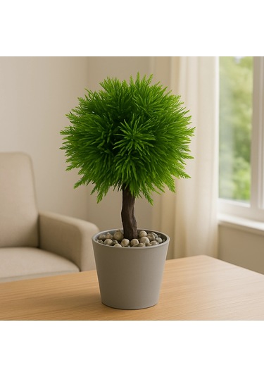 Dekoratif Plastik Saksı Top Kılçıklı 12x 20 Cm