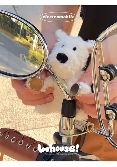 Geeksen Motor Siklet Elektrikli Bisiklet Manyetik Dekorasyon Aksesuarı - Yedek Mıknatıs Çifti Köpek Figürü Hariç