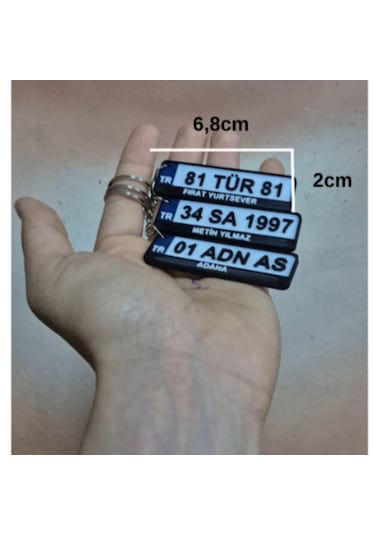 3dfuryam İsme Özel Plaka Anahtarlık