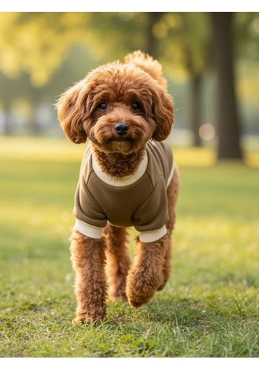 Minik Aslan Köpek Sweatshirt Haki