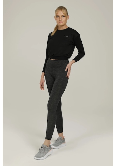 Lumberjack 2WCT1252PR Basic Leggings Antrasit Kadın Tayt Antrasit