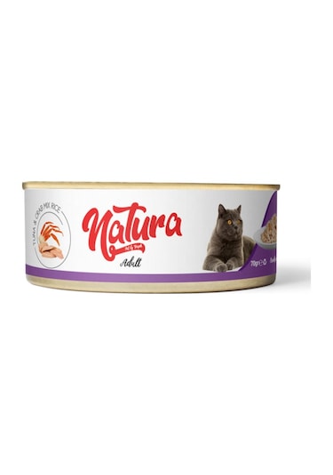 Natura Ton Balığı ve Yengeçli Konserve Yetişkin Kedi Maması 70 G