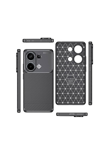 Xiaomi Redmi Note 13 4g Kılıf Karbon Silikon Case Kapak