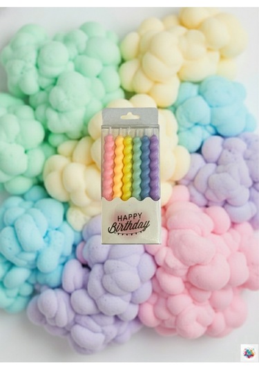 Makaron Mum 6'lı Paket 11 Cm Çok Renkli