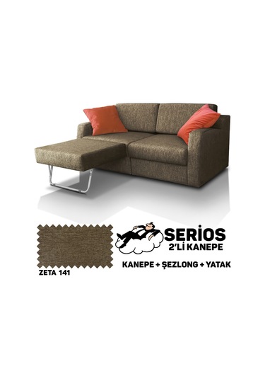 Serios Şezlonglu Yataklı Kanepe - Zeta 141