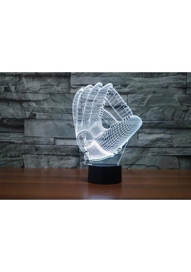 Wealthglow Renk Değiştiren 3d Dekoratif Şekilli Led Lamba - 12 Cm R1mrjv Siyah