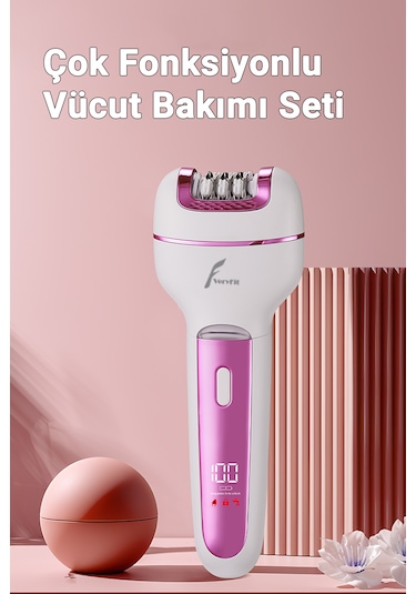 3 İn 1 Elektrikli Epilatör Tıraş Makinesi Bacak Koltukaltı Epilas
