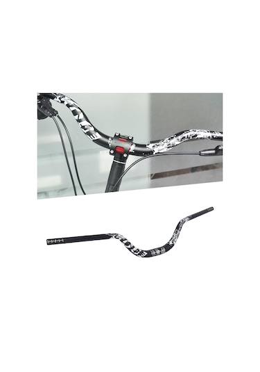 Suntek Dağ Bisikleti Gidon Dh Bisiklet 31.8Mm Yükseltici Siyah-780Mm Siyah