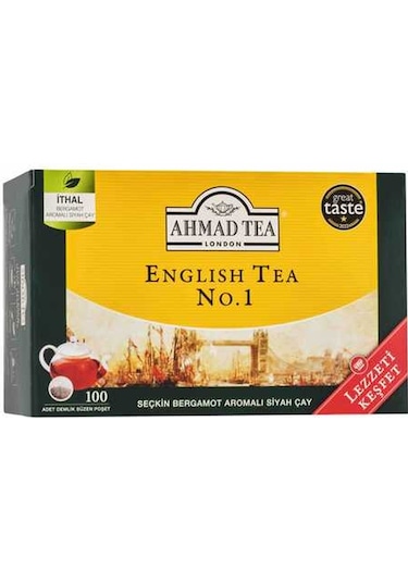 Ahmad Tea English Tea No1 Demlik Poşet Çay 100'lü 320 G