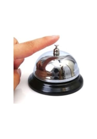 Gümüş Renk Metal Resepsiyon Zil