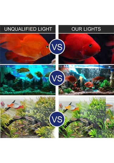 Padalink Akvaryum Led Işık Ve Oksijenleyici 2'li Fonksiyon, Uzaktan Kumandalı Renk Değiştirilebilir Balık Tankı Baloncuk Işığı 30cm, Avrupa Standartı Çok Renkli