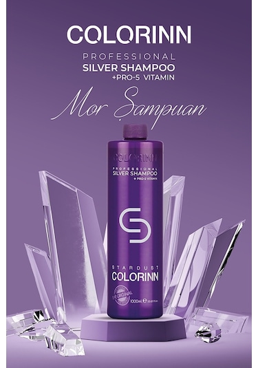 Colorinn Stardust Silver Şampuan Mor Şampuan 1 L