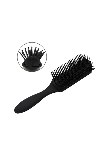 Qingmipy Erkekler İçin 9 Sıralı Anti-statik Masajlı Saç Tarak - Slickback Şekillendirme