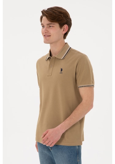 U.s. Polo Assn. Erkek Haki Tişört Basic 50306011-vr027 Haki