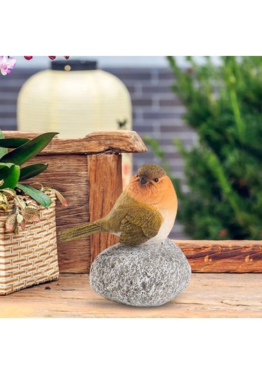 Suntek Kuş Heykeli Taş El Sanatları Reçine Heykel Dolap 85x55x10cm