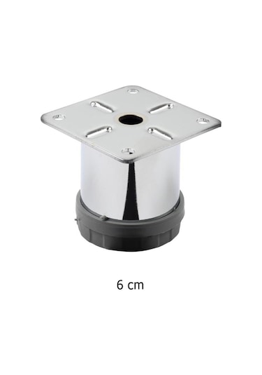 Eymenyapimarket Mobilya Ayağı Metal Alttan Ayarlı 42 Mm Krom Ayak 1.Kalite