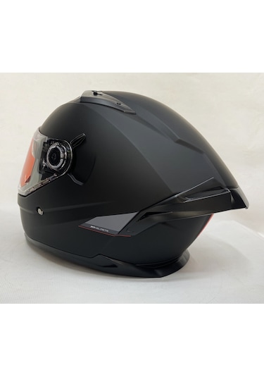 Mt Braker Sv A1 Şefaf Vizörlü İç Güneş Vizörlü Kapalı Motosiklet Kaskı Mat Siyah