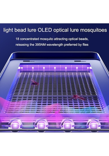 Cbtx Kapalı Açık Elektrikli Işık 2'si 1 Arada Solunum Sivrisinek Tuzağı Sarı
